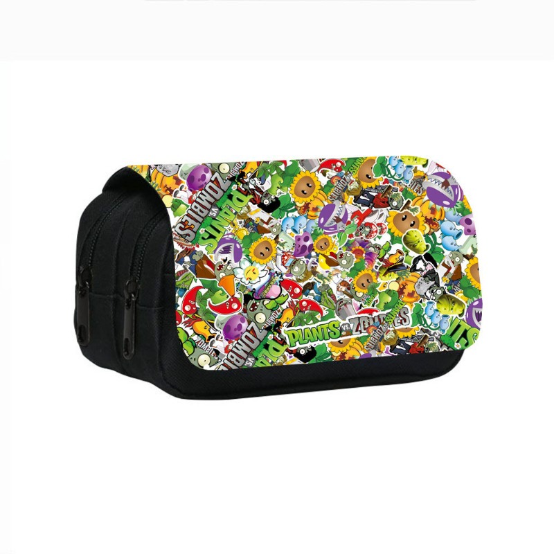 Pencil Case Large - พืชปะทะซอมบี้ เกมอนิเมะ กล่องใส่ดินสอ น่ารัก ความจุเยอะ กล่องเก็บปากกา