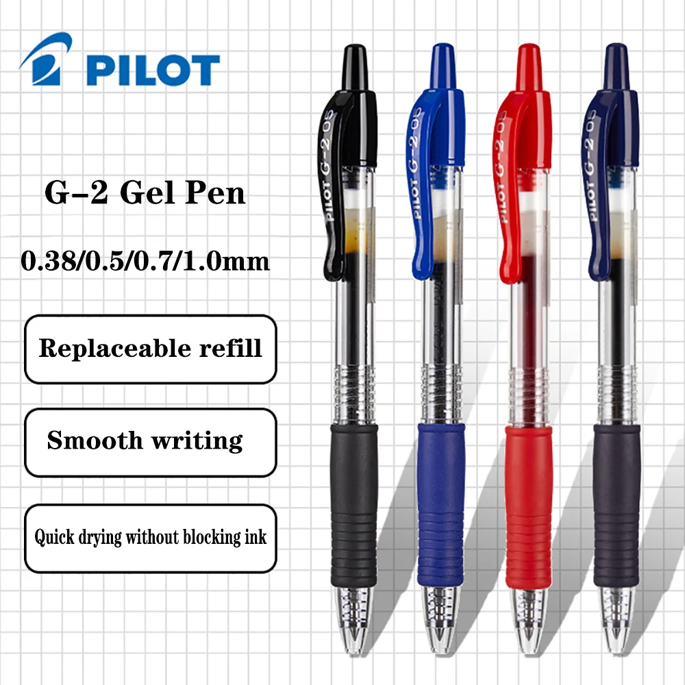 Pilot Pen G2 - หมึก BL-G2ปากกาหมึกเจลนักบินญี่ปุ่น1ชิ้น G-2หมึกแห้งเร็วอุปกรณ์สำนักงานโรงเรียนเครื่องเขียน0.38/0.5/0.7หมึกเติมเปลี่ยนได้