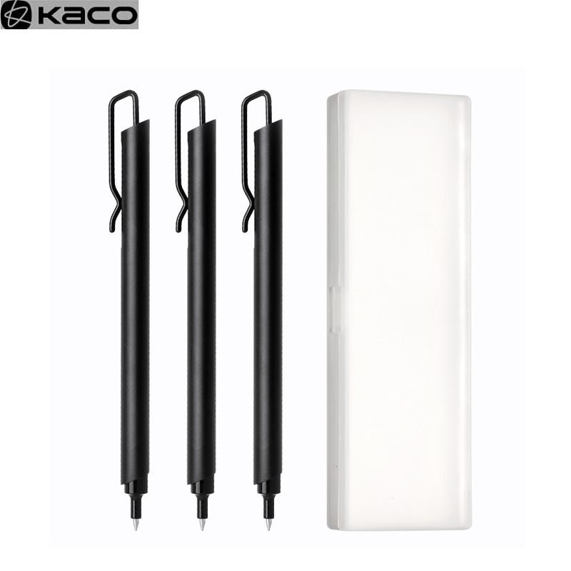 Stationery Supplies Business - ปากกาโลหะคาโก้พร้อมรีฟิลสำหรับปากกาเจล 0.5 มม. หมึกสีดำ น้ำเงิน อุปกรณ์เครื่องเขียนสำหรับธุรกิจ