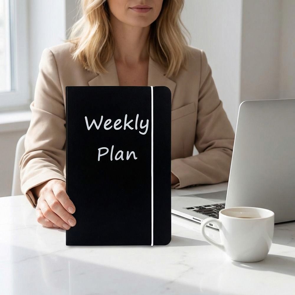 Planner Weekly Budget - สมุดวางแผนขนาด A6 แบบใส่กระดาษได้ ปกซองใส่เอกสารงบรายเดือน/รายสัปดาห์ หน้าในสีสันสดใส สำหรับการจัดการทรัพย์สิน
