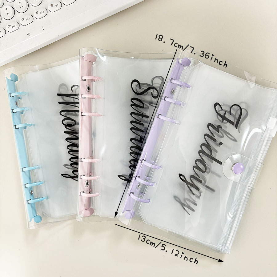 Planner Weekly Budget - SKYSONIC 1 ชุด A6 Macarone Binder