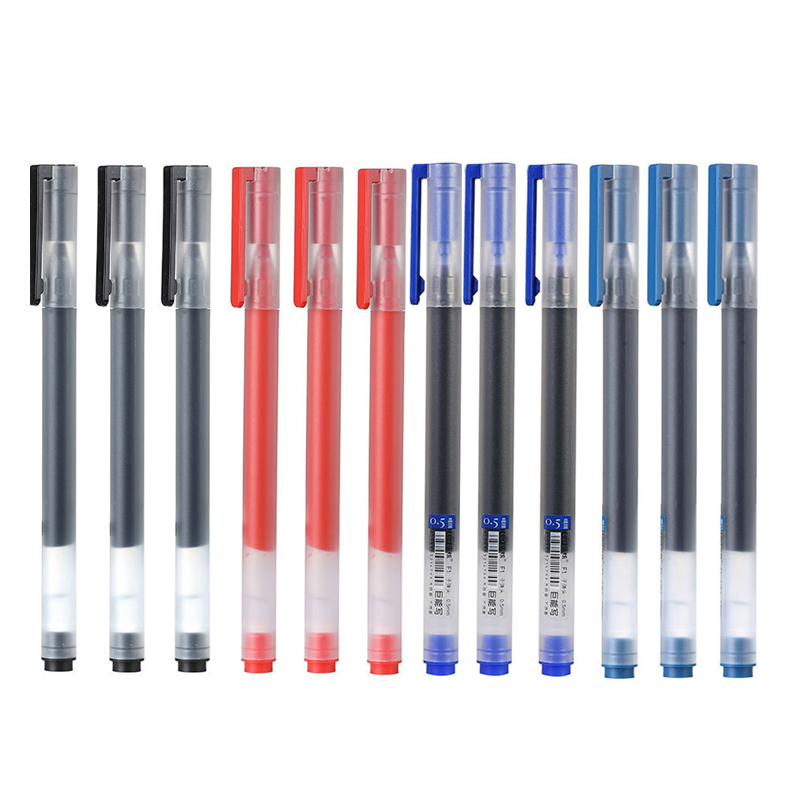 Stationery Supplies Business - 12/6 ชิ้น/ล็อตเจลปากกาหมึก 0.5 มม.Super ทนทานป้ายปากกา Caneta