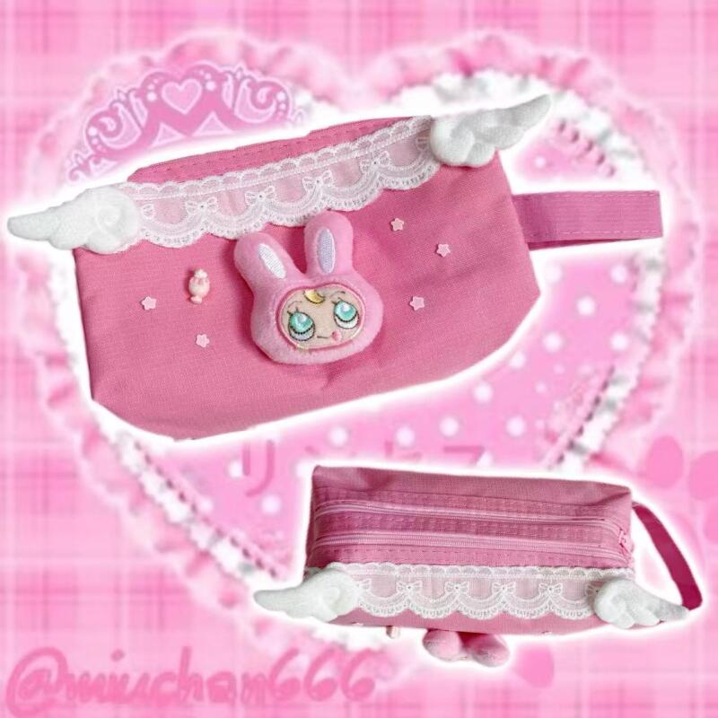 Pencil Case Large - กระเป๋าดินสอเบอร์รี่ชานสไตล์ญี่ปุ่นน่ารัก กระเป๋าเครื่องเขียนลายลูกไม้หวานๆ น่ารัก กระเป๋าเก็บของขนาดใหญ่ลายการ์ตูน ของขวัญสำหรับเพื่อน