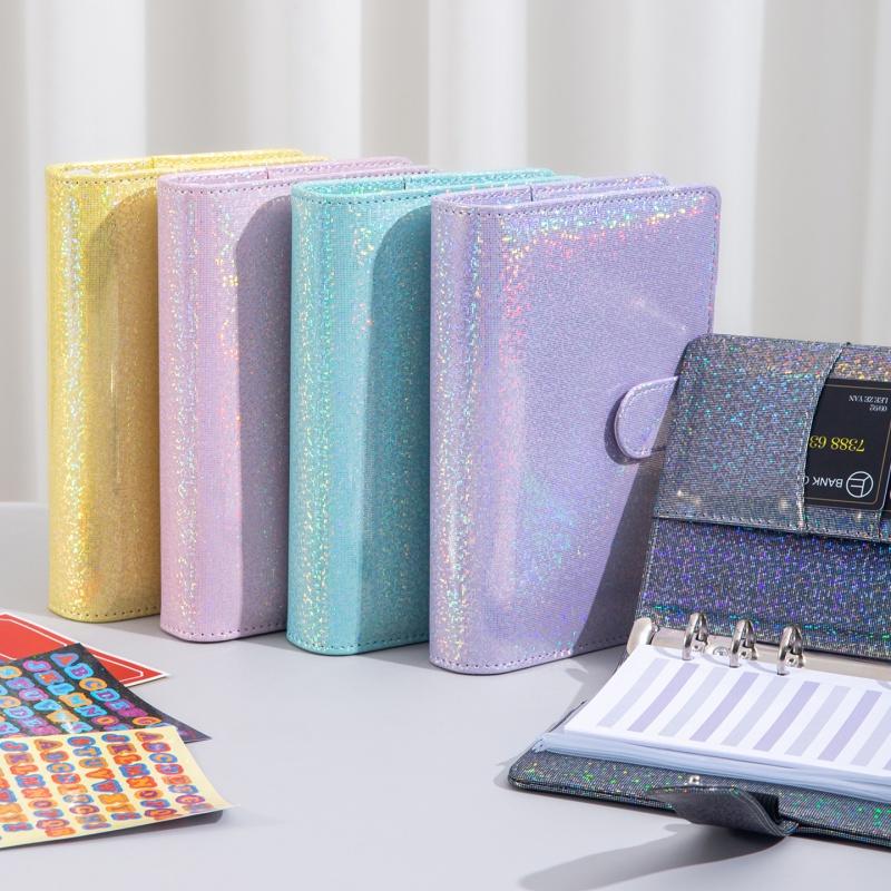 Planner Weekly Budget - สมุดบันทึกงบประมาณแบบปกหนังนิ่ม พร้อมซองใส่เงินสด ซองใส่เงินสดขนาด A6 กระเป๋าใส่ซองเงินสด กระเป๋าสตางค์สำหรับจัดการงบประมาณ