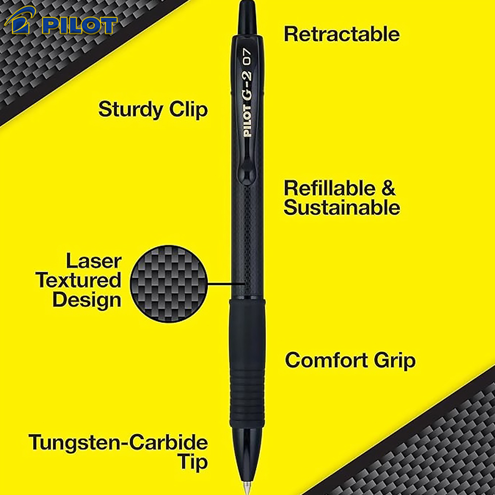 ปากกาเจลนิวเจแปนไพล็อต G2 ใบมี - Pilot Pen G2 บทวิจารณ์และราคา