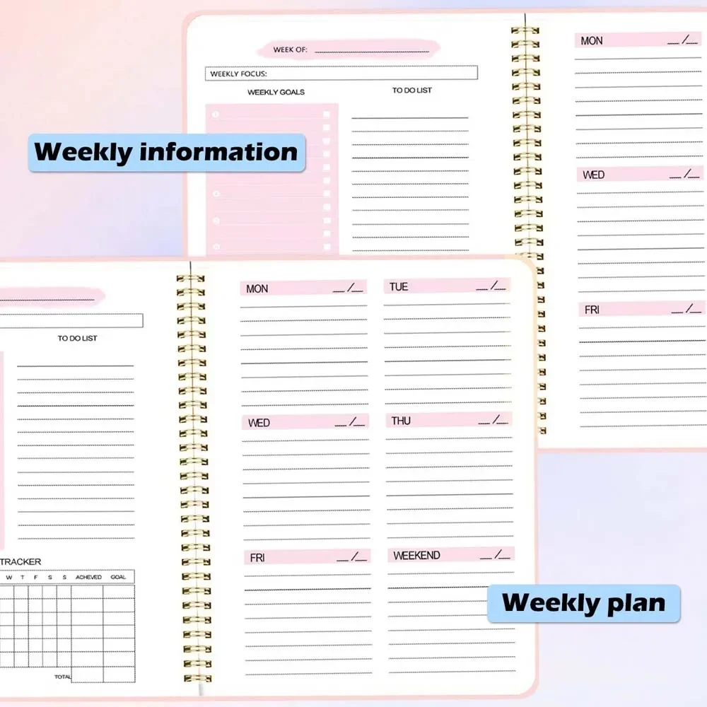 สมุดวางแผนรายสัปดาห์ A5 สมุดวา - Planner Weekly Budget บทวิจารณ์และราคา
