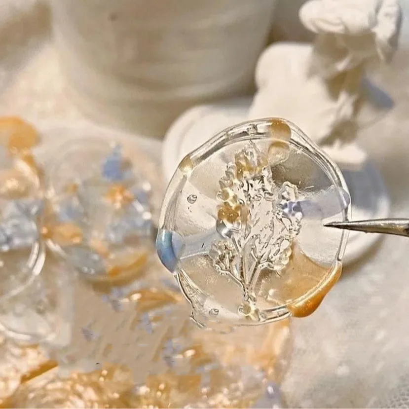 แท่งขี้ผึ้งใสสำหรับปั๊มกาว 10  - Wax Seal Stamp Kit บทวิจารณ์และราคา