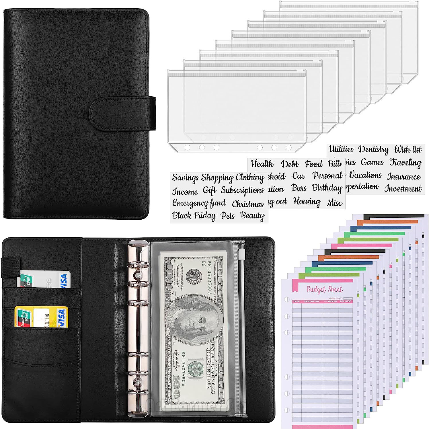 A6 Budget Binder พร้อมซองจดหมา - Planner Weekly Budget บทวิจารณ์และราคา