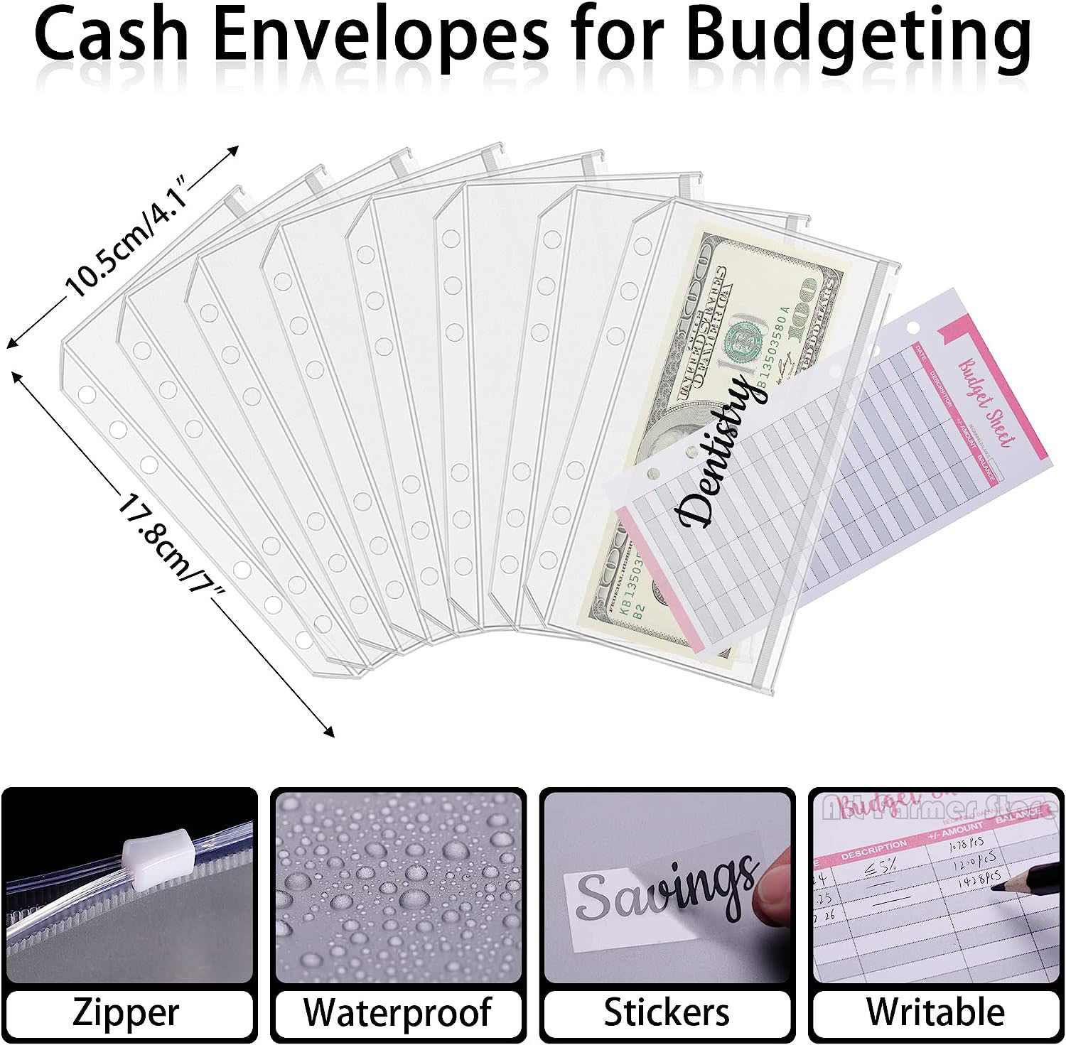 A6 Budget Binder พร้อมซองจดหมา - Planner Weekly Budget บทวิจารณ์และราคา