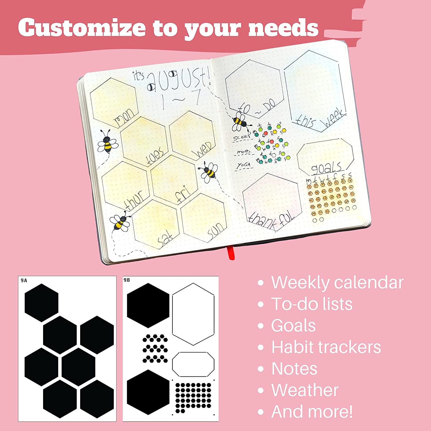6Pack พลาสติก Reusable รายสัปด - Notebook Dotted A5 บทวิจารณ์และราคา