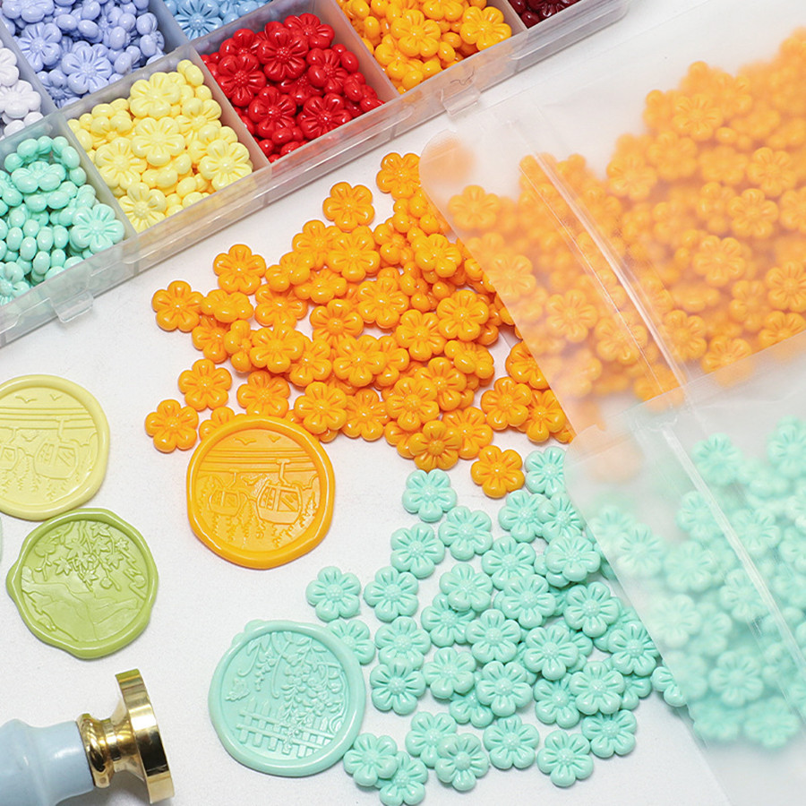 150 ชิ้น/ถุงดอกไม้รูปขี้ผึ้งปิ - Wax Seal Stamp Kit บทวิจารณ์และราคา
