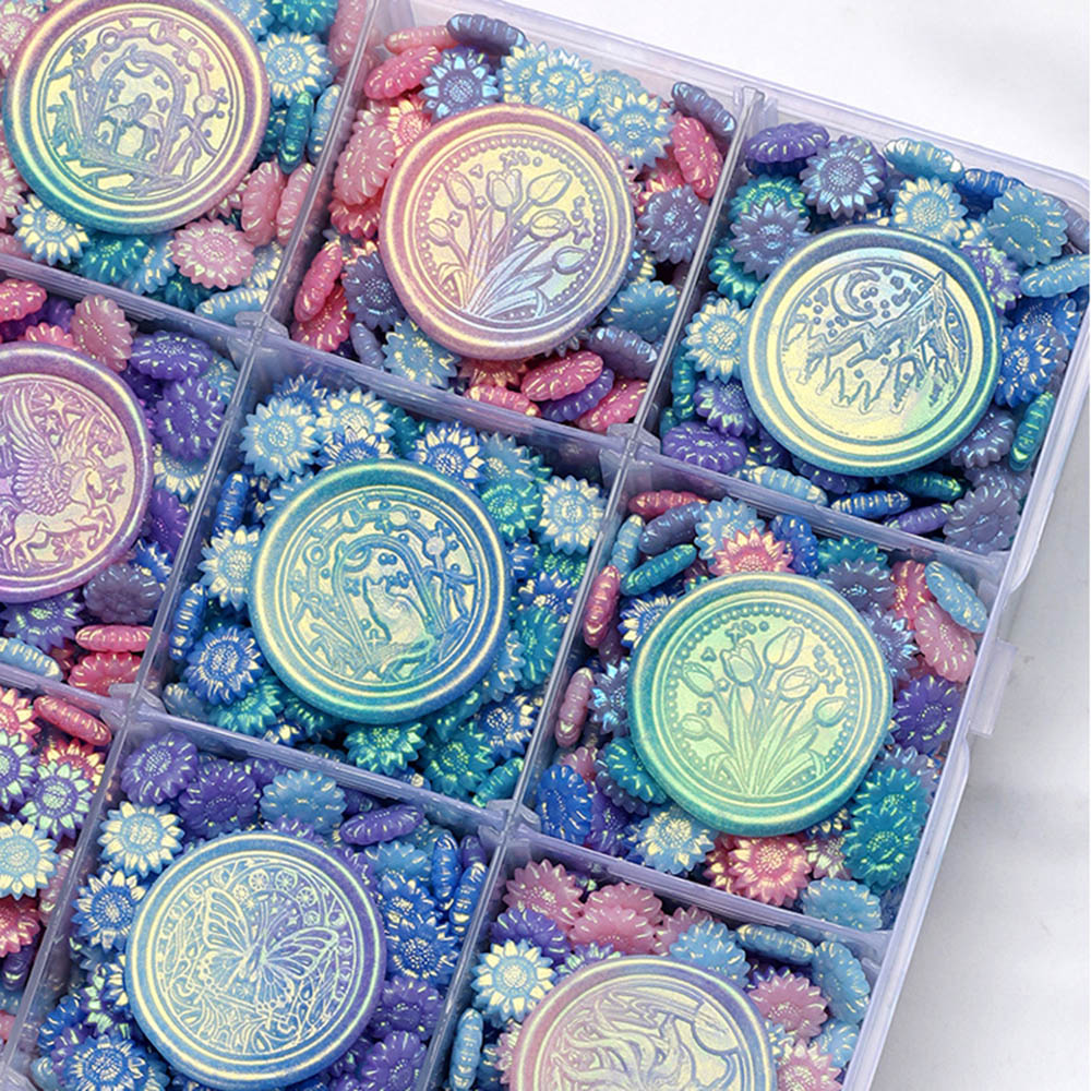 100pcs สีผสม Glitter Dreamy Au - Wax Seal Stamp Kit บทวิจารณ์และราคา