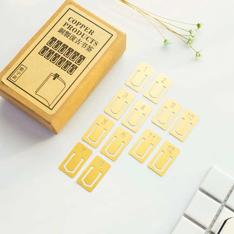 ที่คั่นหนังสือทองแดงแนววินเทจ1 - Stationery Office Supply Store บทวิจารณ์และราคา