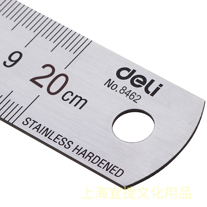 Deli ไม้บรรทัดโลหะสแตนเลสสตีลต - Stationery Office Supply Store บทวิจารณ์และราคา