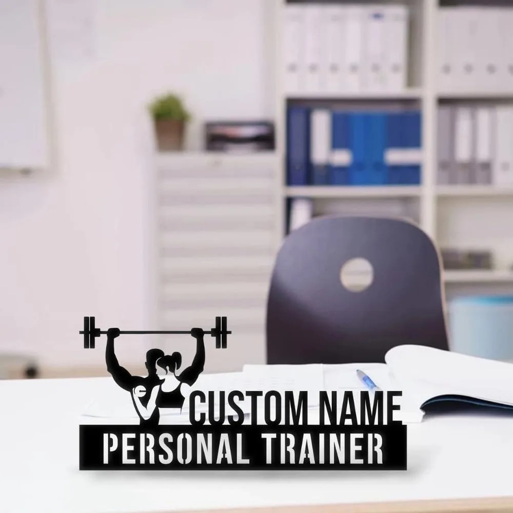 ป้ายชื่อโลหะสลักชื่อเทรนเนอร์ส - Desk Name Plate บทวิจารณ์และราคา