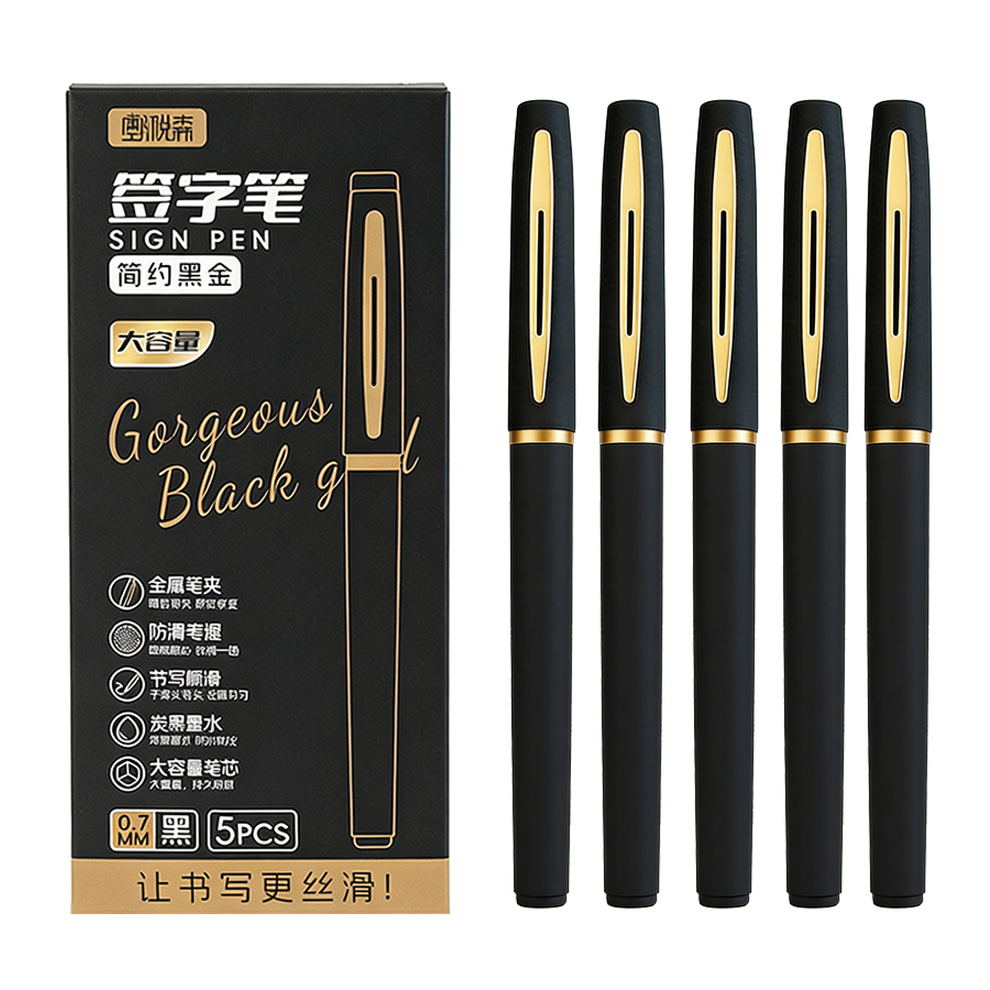 5 ชิ้น/แพ็คปากกาเจลขนาดใหญ่ 0. - Stationery Supplies Business บทวิจารณ์และราคา