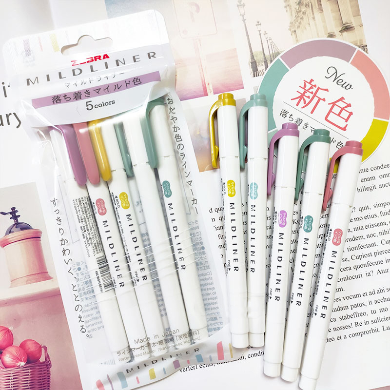 ใหม่ ZEBRA Mildliner Highlight - Zebra Pen Sarasa บทวิจารณ์และราคา