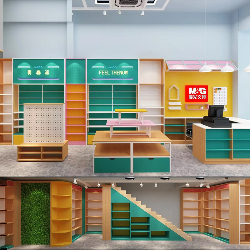 ชั้นวางของตกแต่งร้านเครื่องเขี - Stationery Office Supply Store บทวิจารณ์และราคา