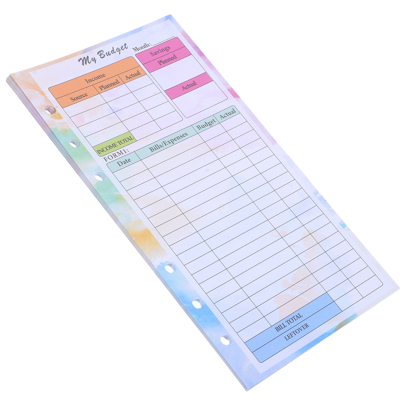 กระดาษรีฟิลสำหรับสมุดวางแผนงบป - Planner Weekly Budget บทวิจารณ์และราคา