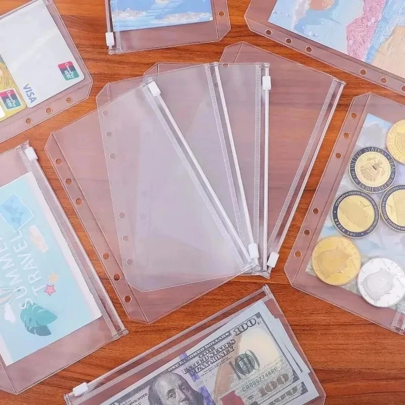 ซองซิปใส่เอกสาร A6 A7 แบบ 6 รู - Planner Weekly Budget บทวิจารณ์และราคา