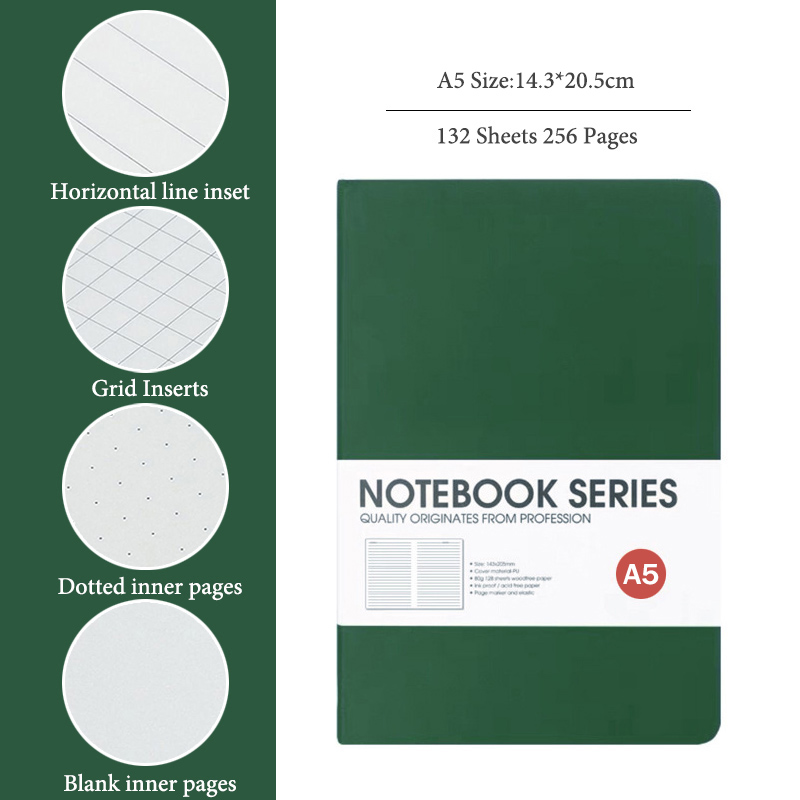 สมุดโน้ต A5, 4 ประเภทหน้าใน, 1 - Notebook Dotted A5 บทวิจารณ์และราคา