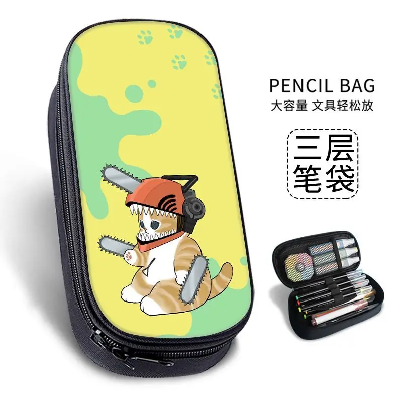 กระเป๋าดินสอลายการ์ตูนแมวฉลามโ - Pencil Case Large บทวิจารณ์และราคา