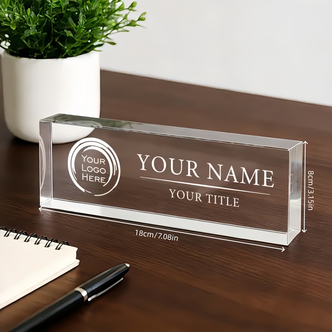 ป้ายชื่ออะคริลิกแบบแบน 2 มิติ  - Desk Name Plate บทวิจารณ์และราคา
