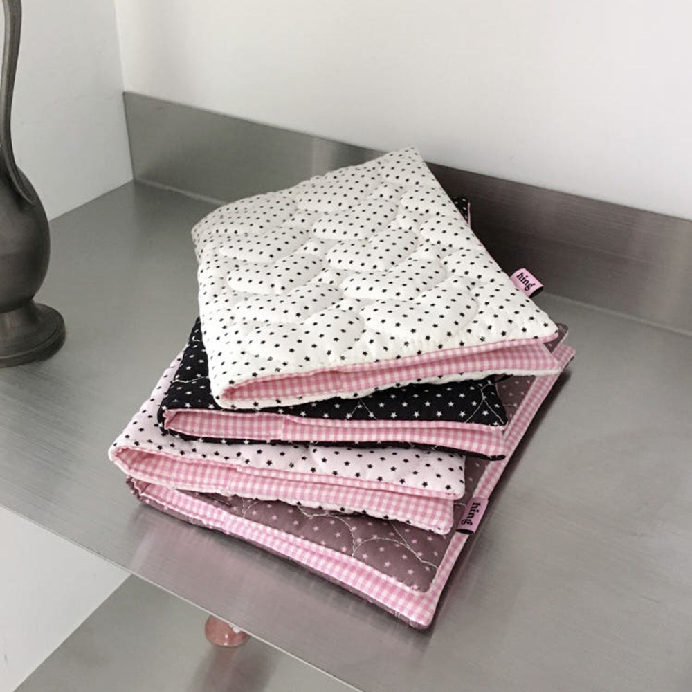 ปกสมุดลายจุด A5 ผ้าฝ้ายเย็บติด - Notebook Dotted A5 บทวิจารณ์และราคา