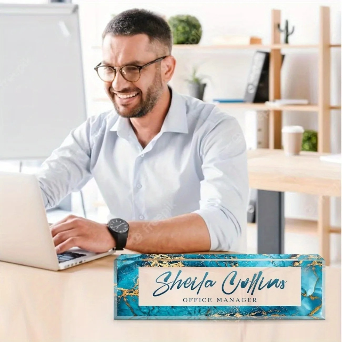 [2D Flat] ป้ายชื่ออะคริลิกแบบก - Desk Name Plate บทวิจารณ์และราคา