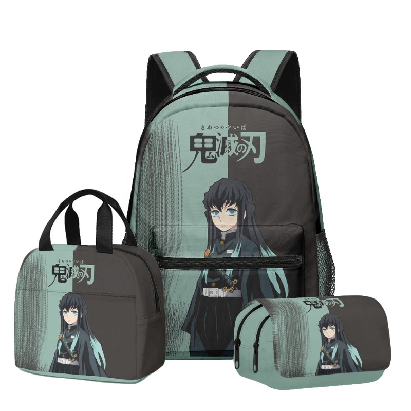 3 ชิ้น/ชุด กระเป๋าเป้พิมพ์ลายอ - Pencil Case Large บทวิจารณ์และราคา