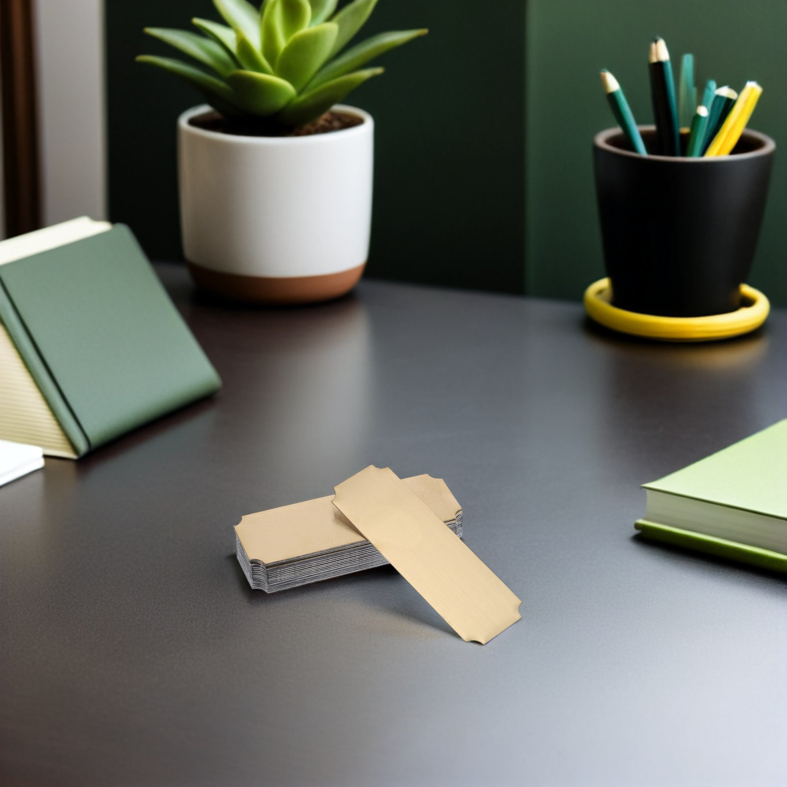 แผ่นป้ายชื่อสแตนเลส 20 ชิ้น ทร - Desk Name Plate บทวิจารณ์และราคา