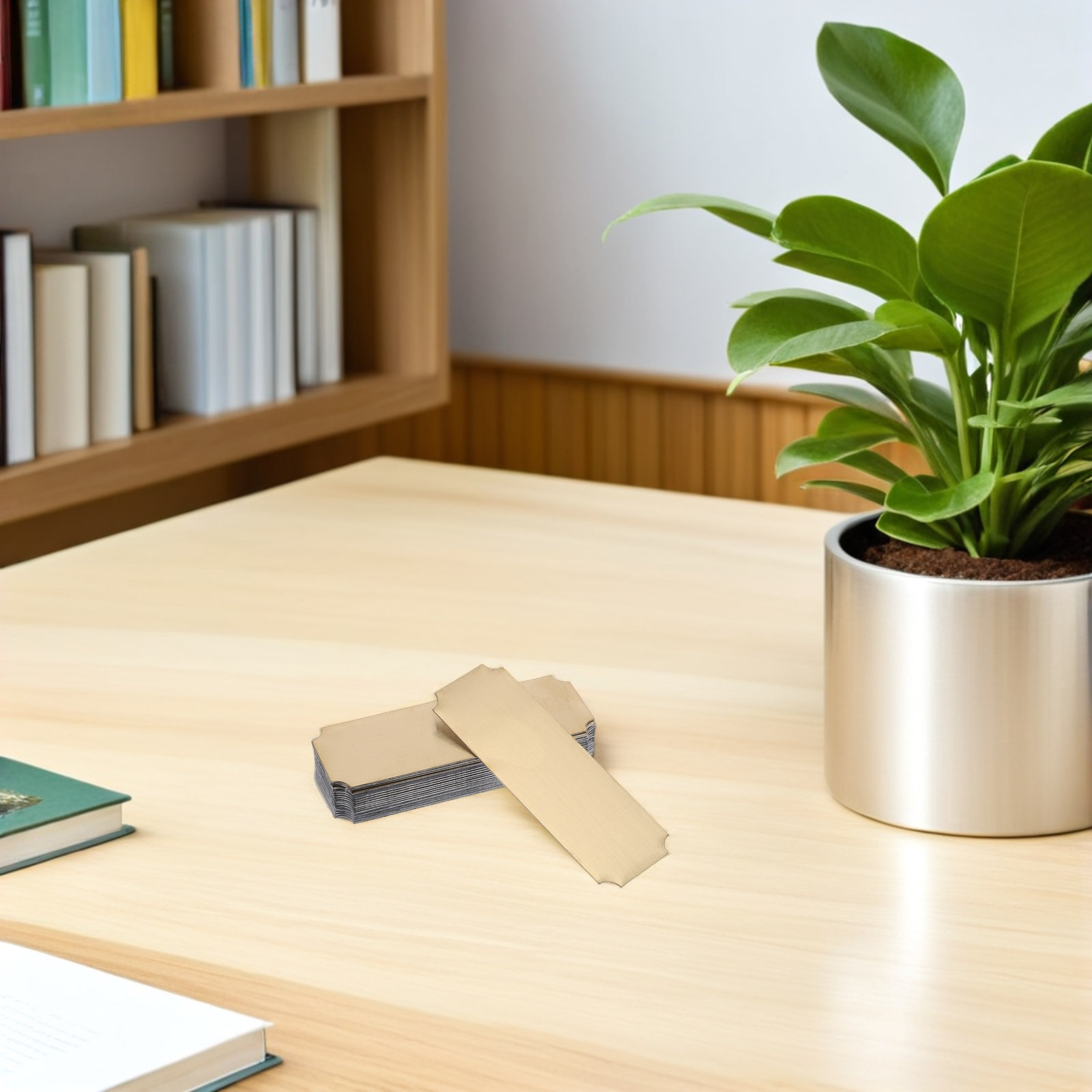แผ่นป้ายชื่อสแตนเลส 20 ชิ้น ทร - Desk Name Plate บทวิจารณ์และราคา