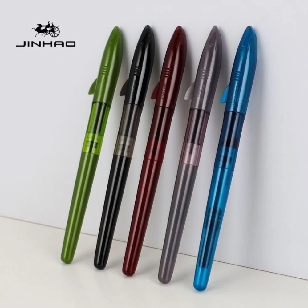 Jinhao น่ารัก Shark Fountain ป - Stationery Supplies Business บทวิจารณ์และราคา