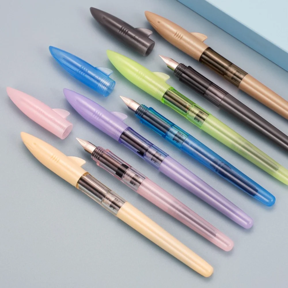 Jinhao น่ารัก Shark Fountain ป - Stationery Supplies Business บทวิจารณ์และราคา