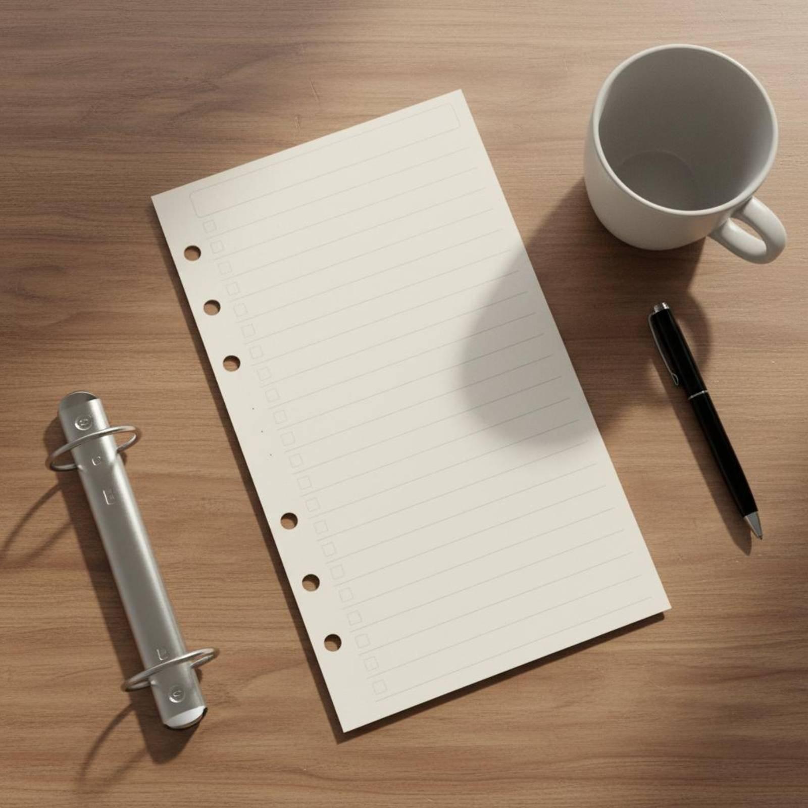 กระดาษเติมแบบหลวมสำหรับแฟ้มบัน - Planner Weekly Budget บทวิจารณ์และราคา