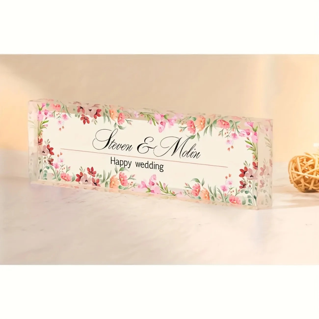 ป้ายชื่ออะคริลิก 2 มิติ แบบปรั - Desk Name Plate บทวิจารณ์และราคา