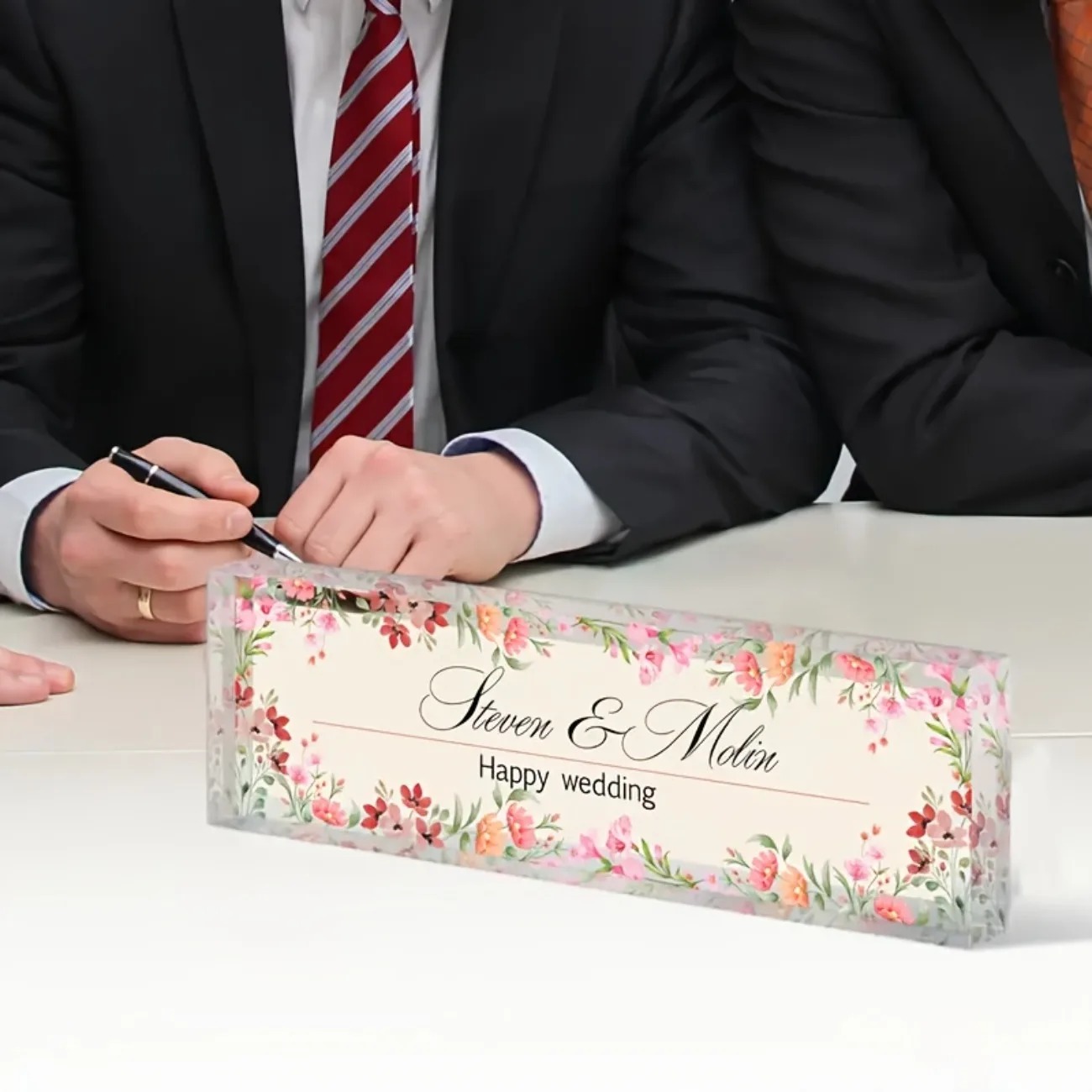 ป้ายชื่ออะคริลิก 2 มิติ แบบปรั - Desk Name Plate บทวิจารณ์และราคา
